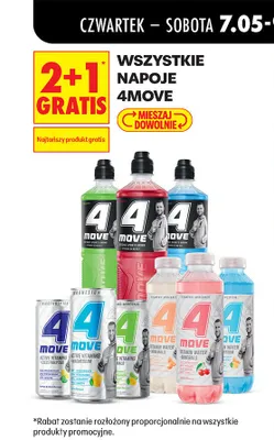 Napoje 4Move promocja w Biedronka