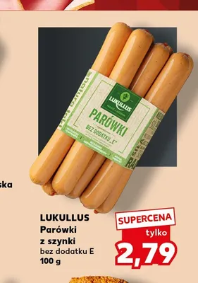 Parówki z szynki bez dodatku E Lukullus promocja w Kaufland