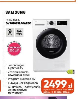 Suszarka DV90DG52A0AEEO Samsung promocja w Max Elektro