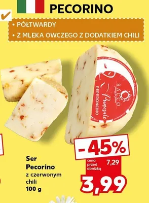 Ser Pecorino z czerwonym chili promocja w Kaufland