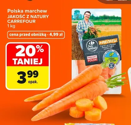 Marchew polska Jakość z Natury Carrefour promocja w Carrefour