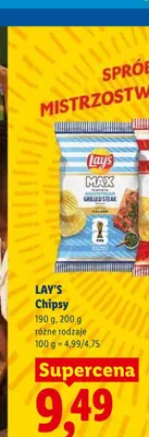 Chipsy ziemniaczane Lay's promocja w Lidl