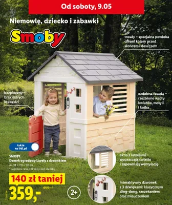 Domek ogrodowy Smoby Lovely z dzwonkiem promocja w Lidl