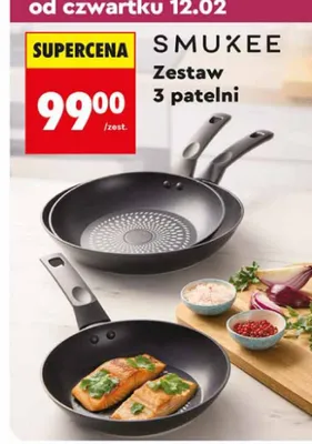 Zestaw 3 patelni promocja w Biedronka