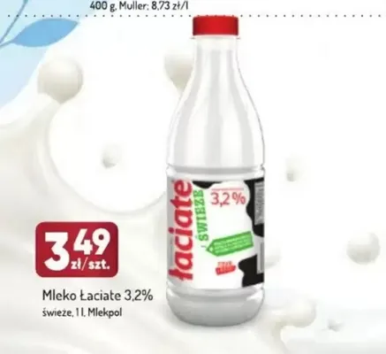 Mleko świeże Łaciate 3,2% promocja w Avita