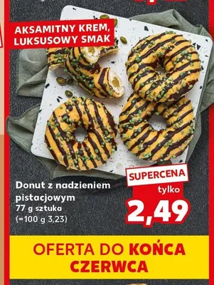 Donut z nadzieniem pistacjowym promocja w Kaufland