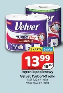Ręcznik papierowy Velvet Turbo promocja w Delfin