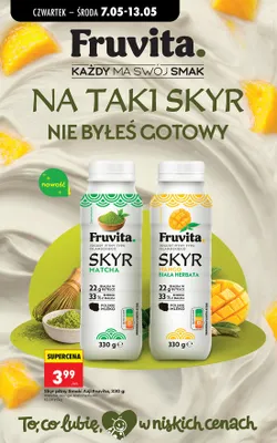 Skyr pitny mango biała herbata promocja w Biedronka
