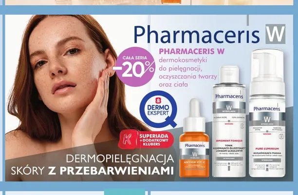 Dermokosmetyki do pielęgnacji i oczyszczania twarzy oraz ciała Pharmaceris W promocja w Super-Pharm