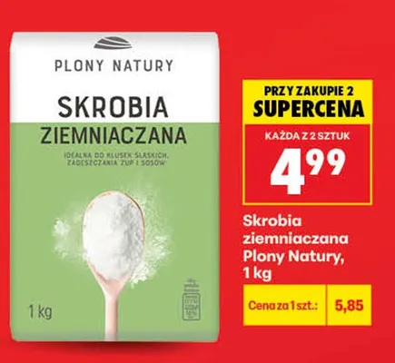 Skrobia ziemniaczana Plony Natury promocja w Biedronka