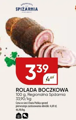 Rolada boczkowa promocja w Chata Polska