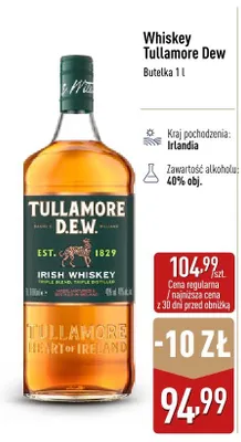 Whiskey Tullamore D.E.W. promocja w Aldi