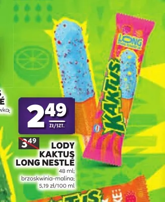 Lody Kaktus Long Nestlé promocja w Stokrotka