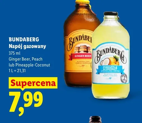 Napój gazowany Bundaberg Ginger Beer promocja w Lidl