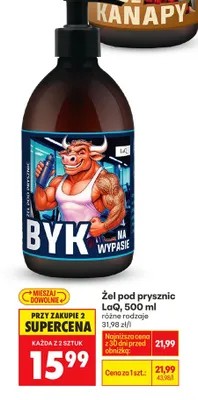 Żel pod prysznic Byk z Wypasie promocja w Biedronka