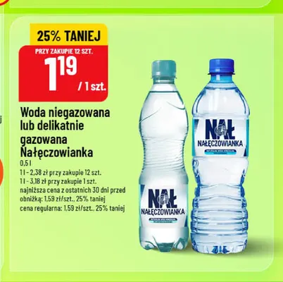 Woda niegazowana Nałęczowianka promocja w POLOmarket