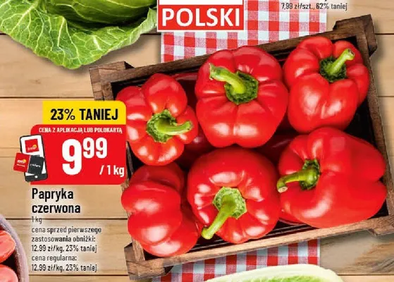 Papryka czerwona promocja w POLOmarket