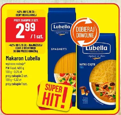 Makaron spaghetti, nitki cięte promocja w POLOmarket