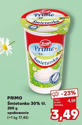 Śmietanka 30% tł. promocja w Kaufland