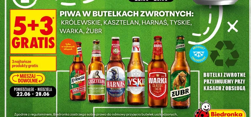 Piwo Warka Classic promocja w Biedronka