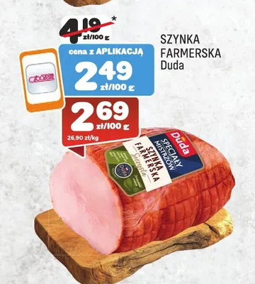 Szynka farmerska Duda promocja w Społem Praga