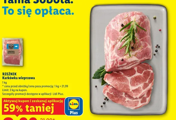Karkówka wieprzowa Rzeźnik promocja w Lidl
