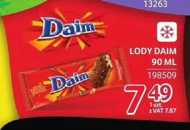Lody Daim promocja w Selgros