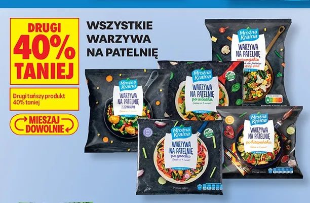 Warzywa na patelnię po grecku Mroźna Kraina promocja w Biedronka