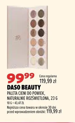 Paleta cieni do powiek Daso Beauty Naturalnie Rozświetlona promocja w Drogerie Natura