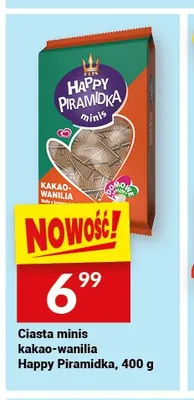Ciasta minis kakao-wanilia Happy Piramidka promocja w Twój Market