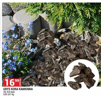 Grys kora kamienna 32-63 mm promocja w Merkury Market