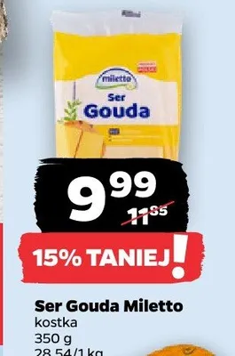 Ser Gouda kostka promocja w Netto