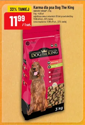 Karma dla psa Dog The King Wołowina Warzywa promocja w POLOmarket