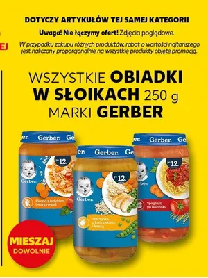 Obiadki w słoikach różne rodzaje promocja w Kaufland