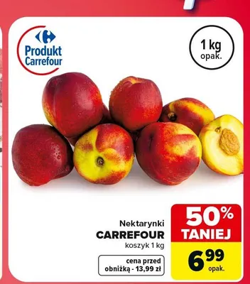 Nektarynki Carrefour promocja w Carrefour