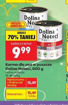 Karma dla psa w puszce Dolina Noteci promocja w Biedronka
