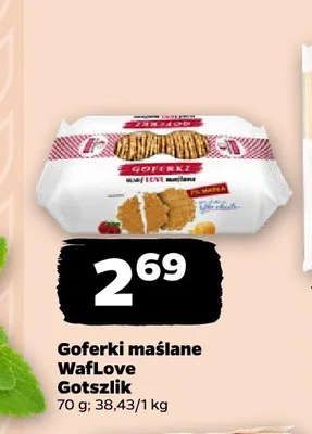 Goferki maślane WafLove Gotszlik promocja w Netto