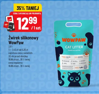 Żwirek silikonowy WowPaw promocja w POLOmarket