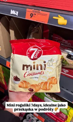 Mini rogaliki z nadzieniem kakaowym promocja w Biedronka