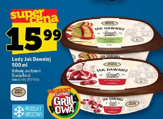 Lody Jak Dawniej 900ml promocja w TOPAZ