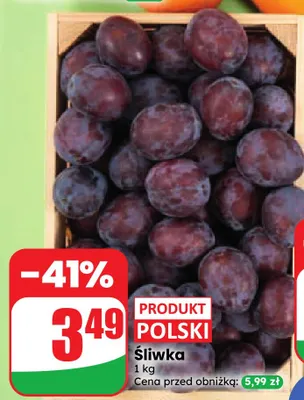Śliwki polskie promocja w Dino
