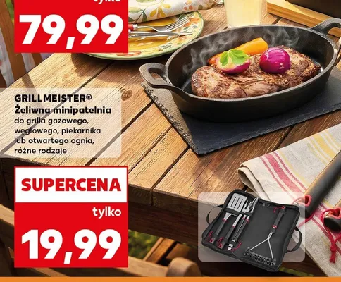 Żeliwna minipatelnia GRILLMEISTER promocja w Kaufland