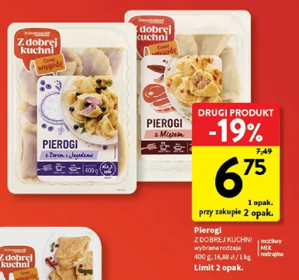 Pierogi z Mięsem Z Dobrej Kuchni promocja w Intermarche