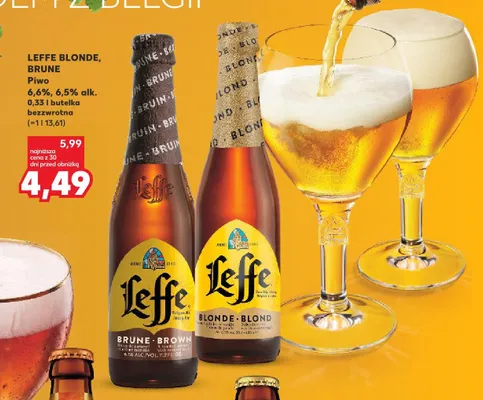 Piwo Leffe Brune promocja w Kaufland