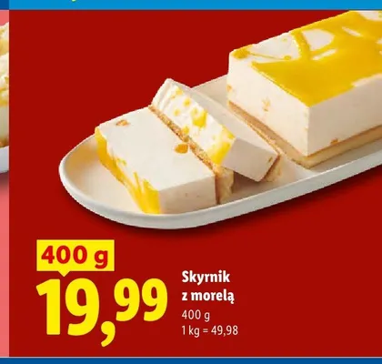 Skyrnik z morelą promocja w Lidl
