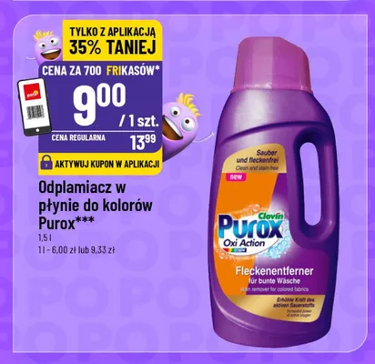 Odplamiacz w płynie do kolorów Purox promocja w POLOmarket