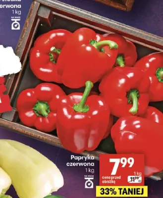 Papryka czerwona promocja w Delikatesy Centrum
