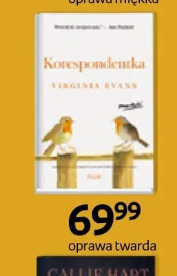 Książka Korespondentka Virginia Evans oprawa twarda promocja w Empik