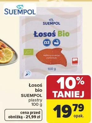 Łosoś bio plastry promocja w Carrefour