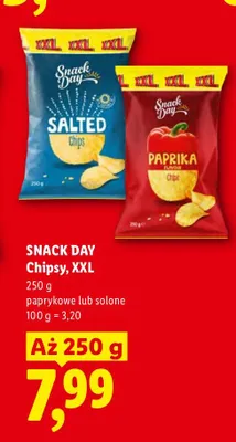 Chipsy paprykowe XXL Snack Day promocja w Lidl